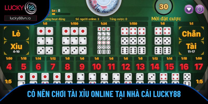 Bật Mí Cách Chơi Tài Xỉu Online Luôn Thắng Cho Người Mới Có nên tham gia cá cược tài xỉu tại Lucky88 hay không?